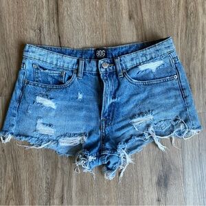 BDG Women's Ripped Blue Jean Shorts